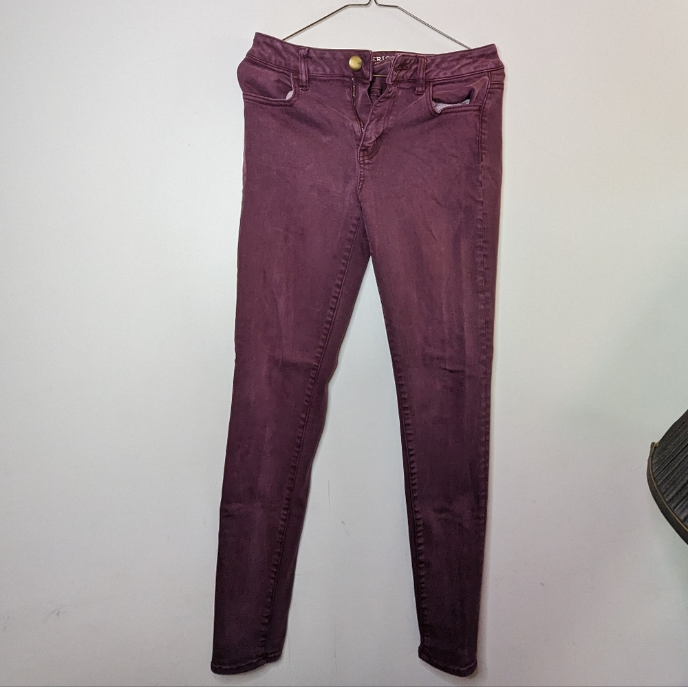 Burgundy Jeans